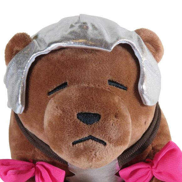 Critical Role Vex Trinket Plush Bear, Knight Helmet Pink Bows Legend Vox Machina - Picture 13 of 13